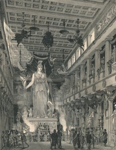 "Athené Parthenoksen temppeli, kunnostettu", 1886 tekijältä E Thiersch