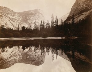 Mirror Lake, Yosemiten laakso, 1872. tekijältä Eadweard Muybridge