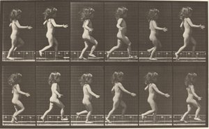 Kilpinumero 469. Lapsi juoksee, 1887. tekijältä Eadweard Muybridge