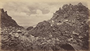 Quezaltenango tulivuoren kraatterista, 1877. tekijältä Eadweard Muybridge