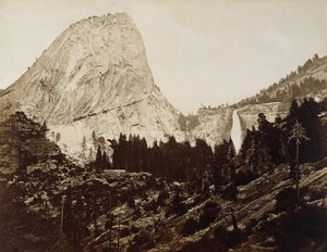 Vapauden lippis, Yosemiten laakso, 1872 (albumin hopeaprintti) tekijältä Eadweard Muybridge