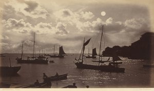 Kuunvaloefekti-Panamanlahti,1877 (kuva) tekijältä Eadweard Muybridge