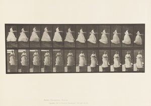 Lauta 134. Laskevat portaat, pesuallas käsissä tekijältä Eadweard Muybridge