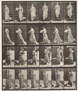 Levy 141. Laskevat portaat ja flirttailutuuletin tekijältä Eadweard Muybridge