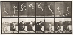 Levy 160. Hyppy; Juoksu laajahyppy (kengät) tekijältä Eadweard Muybridge