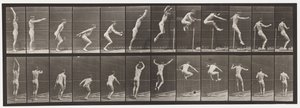 Levy 161. Hyppy; Seisova korkeushyppy tekijältä Eadweard Muybridge