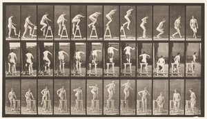 Levy 171. Pukkiin astuminen; Hyppy alas, kääntyy tekijältä Eadweard Muybridge