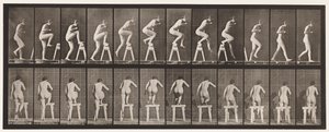 Levy 178. Pukkipukin päälle ja yli astuminen tekijältä Eadweard Muybridge