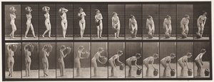 Levy 235. Vesipurkin kääntäminen ja poistaminen olalta maahan, 1872-1885 tekijältä Eadweard Muybridge