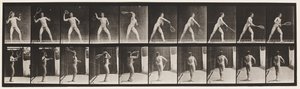 Lauta 294. Nurmikon tennis; Tarjoilu tekijältä Eadweard Muybridge