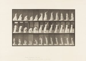 Lauta 305. Pallon poimiminen ja sen heittäminen, 1885 tekijältä Eadweard Muybridge