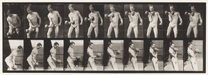 Levy 324. Curling 50-lb. Käsipaino, malli, 3/4 pituus tekijältä Eadweard Muybridge