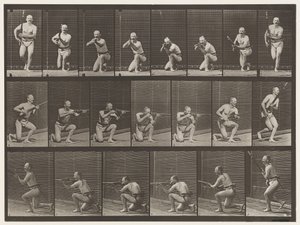 Levy 356. Polvistuminen, ampuminen ja nousu tekijältä Eadweard Muybridge