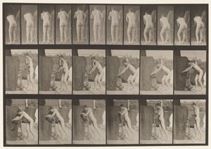 Levy 394. Kammen kahvan kääntäminen tekijältä Eadweard Muybridge