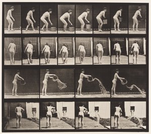 Levy 401. Vesiämpärin tyhjennys tekijältä Eadweard Muybridge
