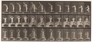 Lauta 409. Veden kaatoallas pään päälle tekijältä Eadweard Muybridge
