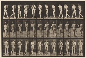 Levy 46. Kävely, tuulettimen flirttailu ja kääntyminen tekijältä Eadweard Muybridge