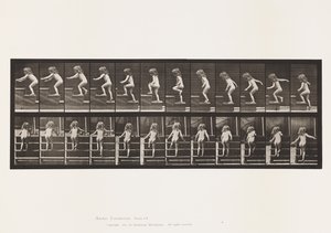 Levy 473. Lapsi kävelee yläkerrassa tekijältä Eadweard Muybridge