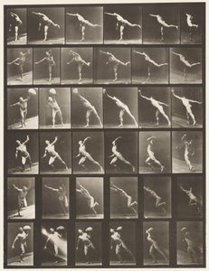 Levy 523. A, Isku; B, heittolevy; tekijältä Eadweard Muybridge