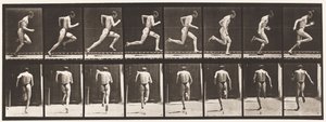 Kilpi 61. Juokse täydellä nopeudella (epätäydellinen toiminta, kengät) tekijältä Eadweard Muybridge