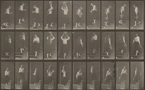 Kilpi numero 504. Nousevat ja laskevat portaat tekijältä Eadweard Muybridge