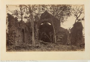 Las Monjasin kirkon rauniot, Vanha Panama tekijältä Eadweard Muybridge