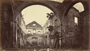 Santo Domingo-Panaman kirkon rauniot,1875, julkaistu 1877 (kuva) tekijältä Eadweard Muybridge