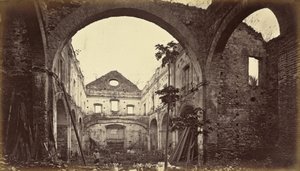 Santo Domingo-Panaman kirkon rauniot tekijältä Eadweard Muybridge