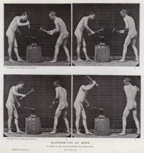 Ihmishahmo liikkeessä: Sepät työssä tekijältä Eadweard Muybridge