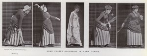 Ihmishahmo liikkeessä: Jotkut nurmikkotenniksen vaiheet (m/w kuva) tekijältä Eadweard Muybridge