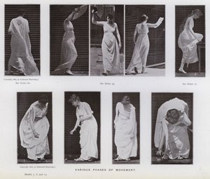 Ihmishahmo liikkeessä: liikkeen eri vaiheita (m/w kuva) tekijältä Eadweard Muybridge