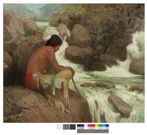 Hondo Falls, 1907 tekijältä Eanger Irving Couse