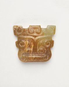 Eläimen naamion muotoinen riipus, 650-500 eKr tekijältä Eastern Zhou Dynasty Chinese School