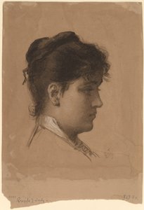 Nuoren naisen johtaja tekijältä Eastman Johnson