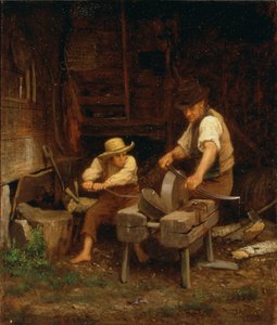 Huonekalut ja erilaiset esineet 1100- ja 1300-luvuilta tekijältä Eastman Johnson