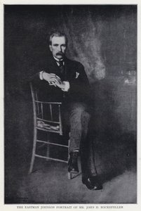 Eastman Johnsonin muotokuva herra John D Rockefelleristä tekijältä Eastman after Johnson