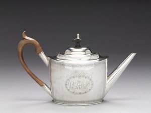 Teekannu, 1790-1810 tekijältä Ebenezer Moulton
