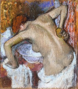 Nainen selkäsi selässä tekijältä Edgar Degas