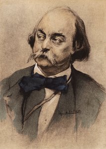 Gustave Flaubertin muotokuva (värilitografia) tekijältä Edgar Chahine