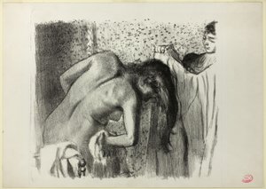 Kylvyn jälkeen (iso versio) tekijältä Edgar Degas