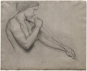 Enkeli puhaltaa trumpettia tekijältä Edgar Degas