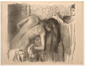 Kylvyn jälkeen tekijältä Edgar Degas