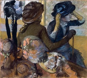 Millinersissä, 1882 tekijältä Edgar Degas
