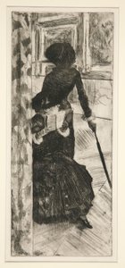 Louvressa: maalaus (Mary Cassatt) tekijältä Edgar Degas