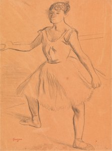 Balerina seisoo baarissa tekijältä Edgar Degas