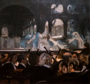 Baletti Robert the Devil. 1876. Öljy kankaalle. tekijältä Edgar Degas