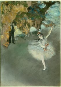 Baletti tai Tähti tai tanssija lavalla tekijältä Edgar Degas