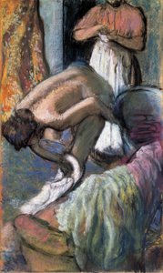 Aamiainen kylvyn jälkeen tekijältä Edgar Degas