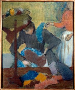 Edgar Degasin (1834-1917) fashionista Pastellissa 1898 su. 0,91 x 0,75 m Pariisi, Museum d