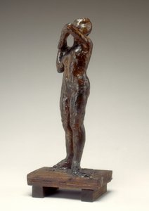Tanssija säätelee liivinsä olkahihnaa, 1880-1890-luku. tekijältä Edgar Degas